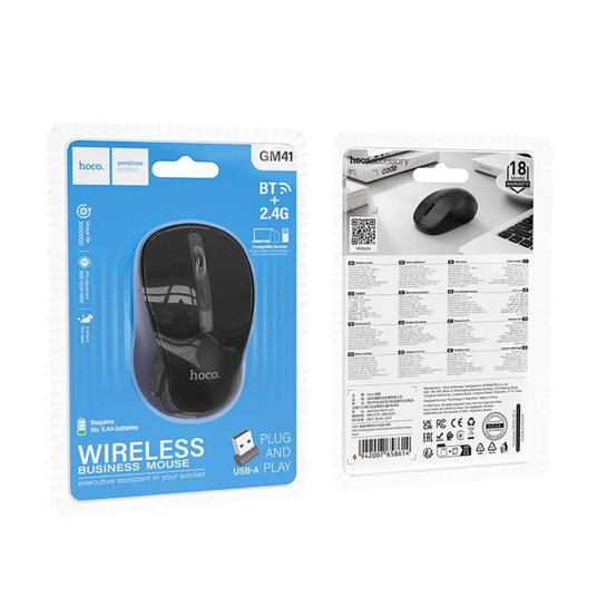 HOCO GM41 Exciting Dual-Mode Business Bluetooth Wireless Computer Mouse